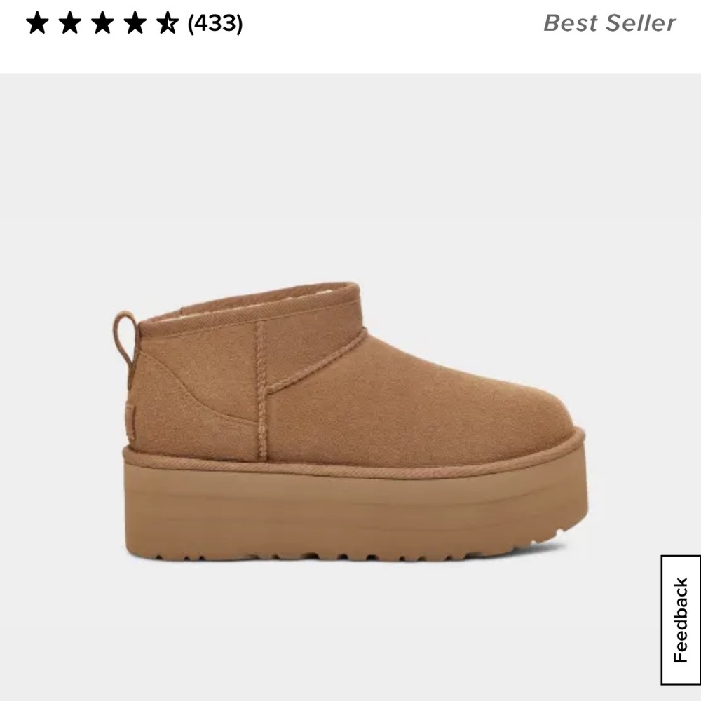 NIB Ugg Classic Ultra Mini Platform boot